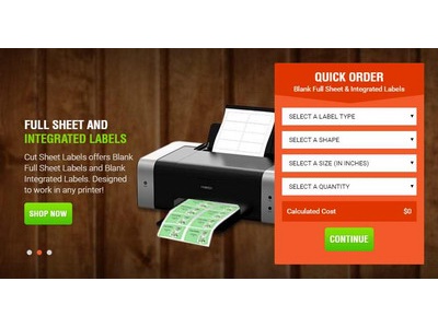 Cut Sheet Labels - Integrated Full Sheet Labels