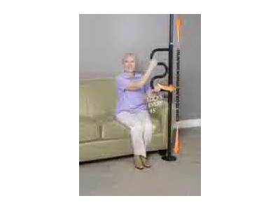 Security Pole Curve Grab Bar (Black)  