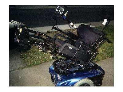 QUICKIE424 Pwr wheelchair w/chin control